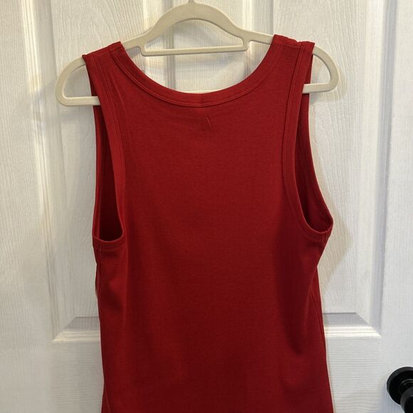 NWT A New Day Women’s Ribbed High Neck Tank Top Dark Red Size 2XL - Picture 10 of 15